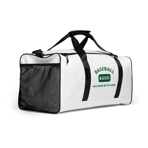 Baseball &God Shamrock Duffle Bag